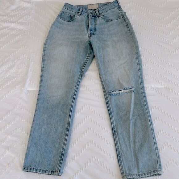 🎄3 for $25🎄 Everlane the Curvy 90s Cheeky Straight Jean Light Wash - Picture 2 of 12